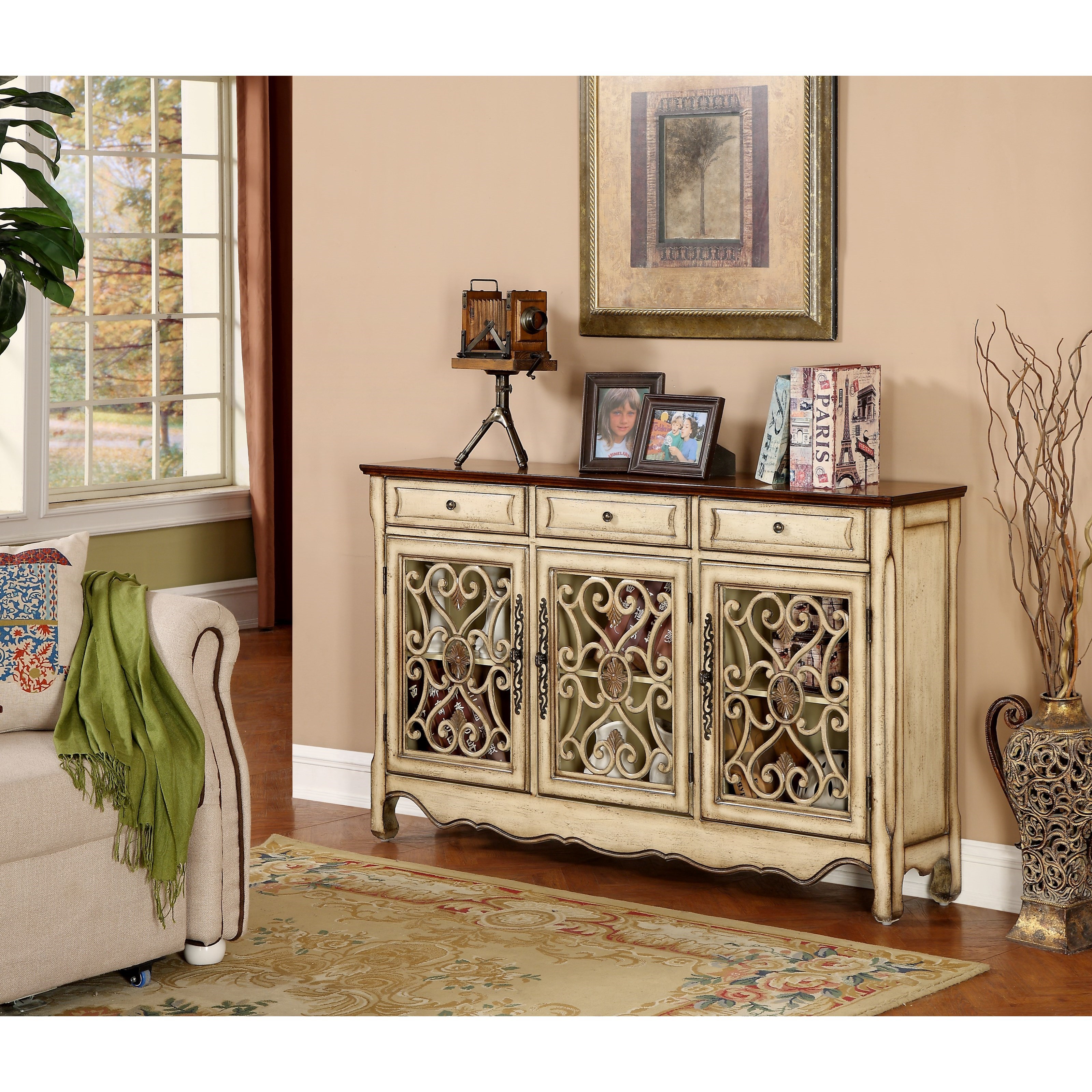 Coast to Coast Imports Coast to Coast Accents Three Drawer Three Door